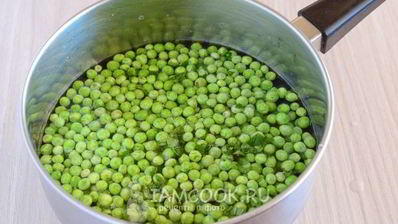 суп-пюре из замороженного зеленого горошка