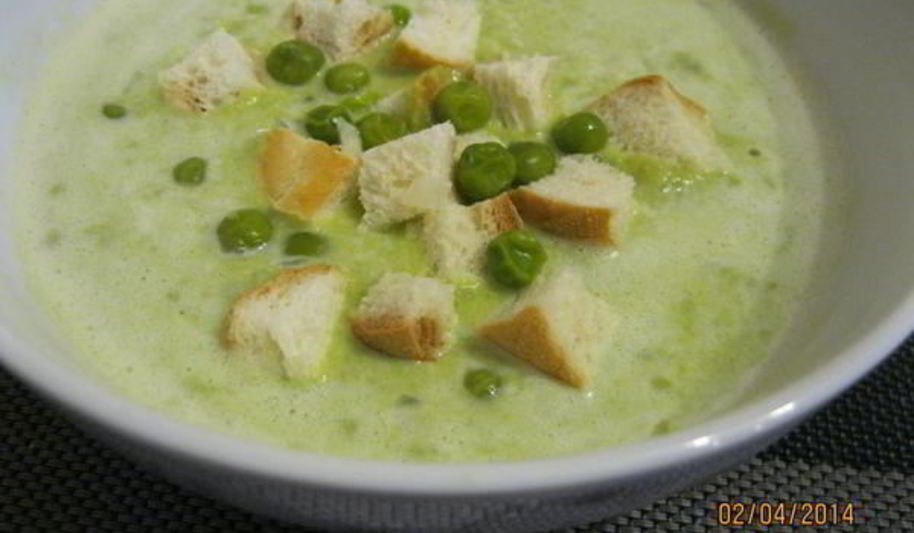 Рецепт супа-пюре из зеленого горошка
