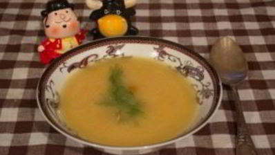 суп-пюре с копченой курицей