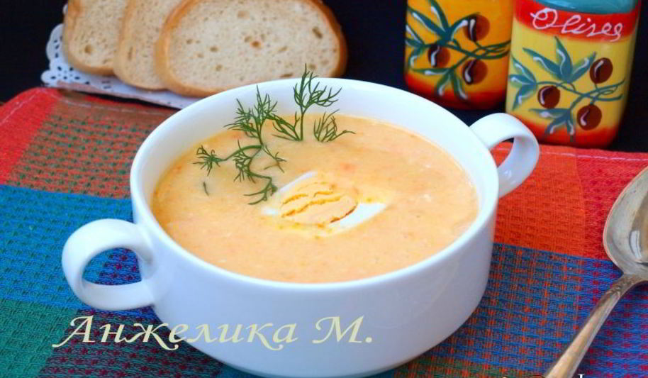 Рецепт супа-пюре с овощами и плавленым сырком