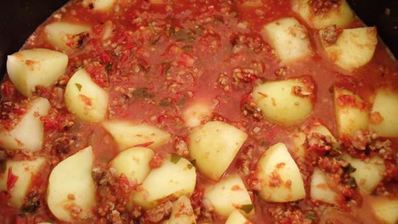 суп-пюре с рубленым мясом