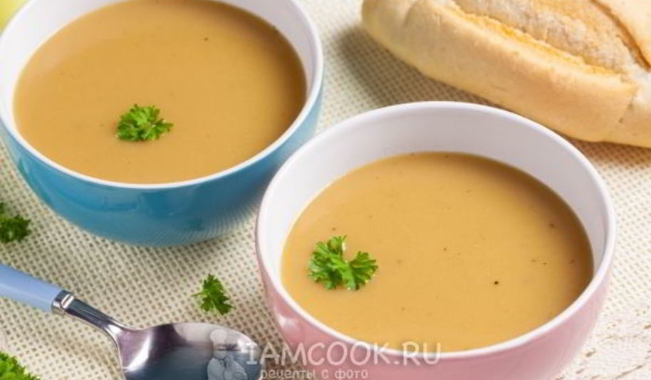 Рецепт супа-пюре с жареной картошкой