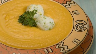 суп-пюре тыквенный с клецками