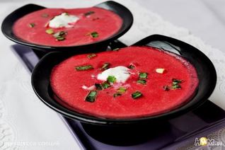 Свекольно-апельсиновый суп-пюре