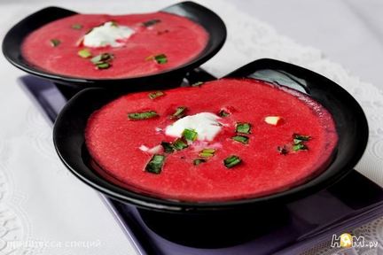 Свекольно-апельсиновый суп-пюре