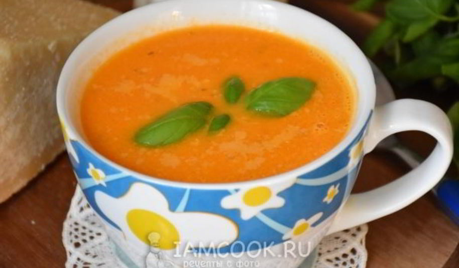 Рецепт томатного супа-пюре со сливками