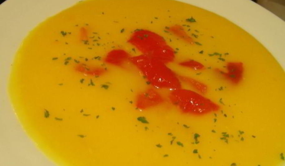 Рецепт тыквенно-морковного суп-пюре с запеченным перцем