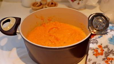 тыквенный суп-пюре с фрикадельками