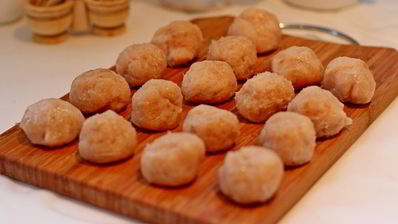 тыквенный суп-пюре с фрикадельками