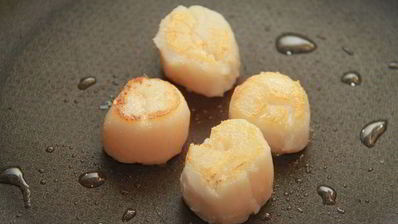 тыквенный суп-пюре с гребешками