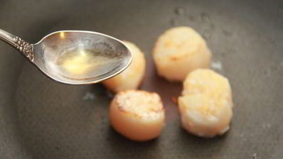 тыквенный суп-пюре с гребешками