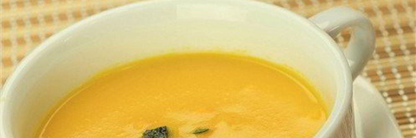 Тыквенный суп-пюре с мандариновым соком