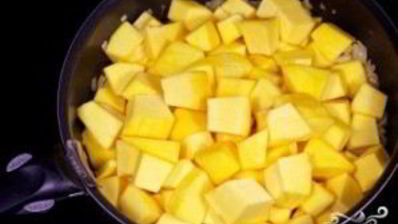 тыквенный суп-пюре с рисом