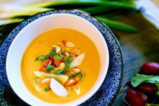 Вегетарианский суп-пюре из батата