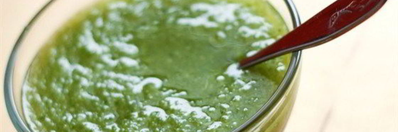 Зеленый сельдерейный суп-пюре