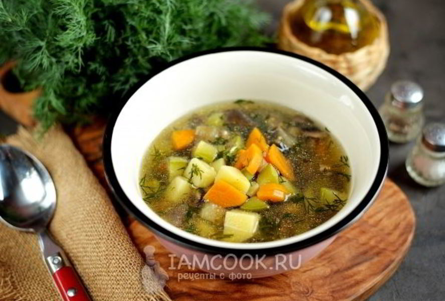 Суп с баклажанами и кабачками