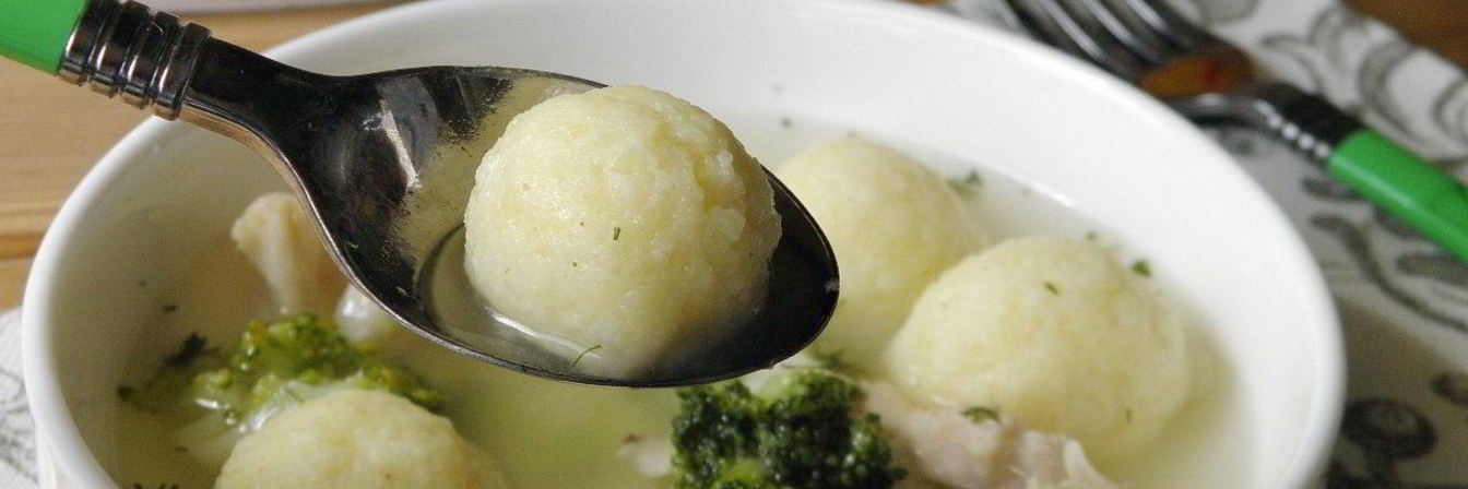 Суп с картофельными шариками