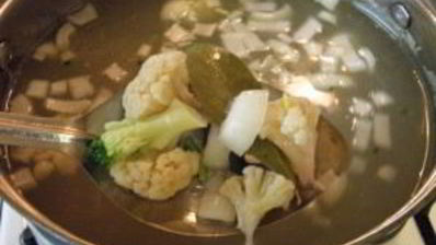 суп с картофельными шариками