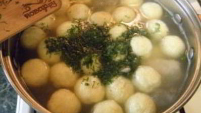 суп с картофельными шариками