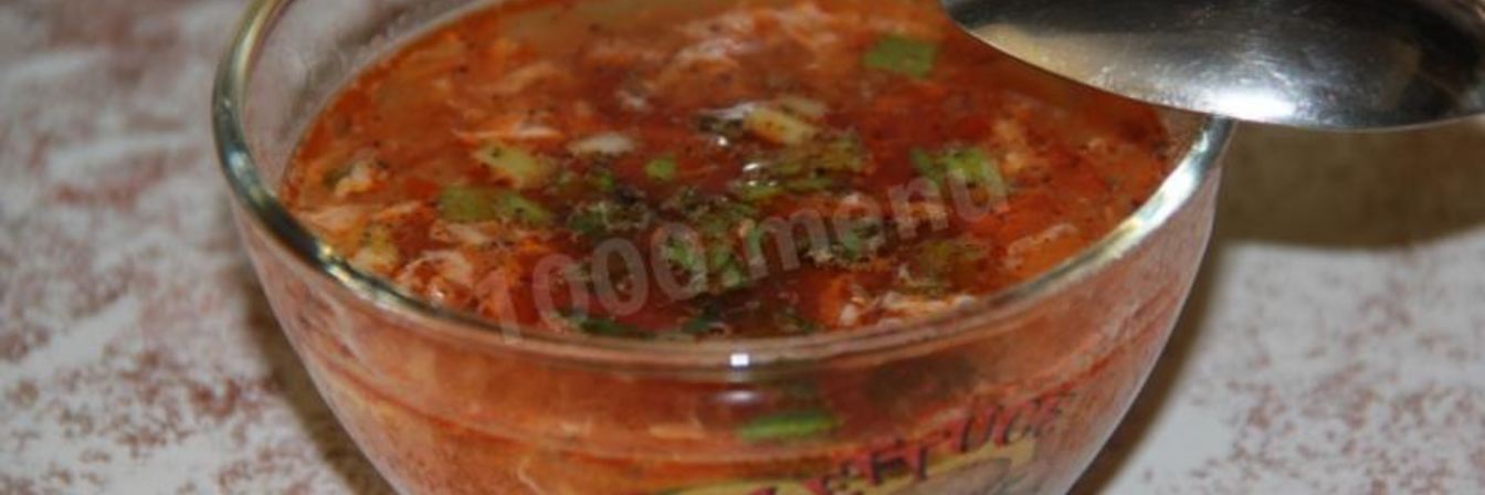 Суп с консервированной сардиной