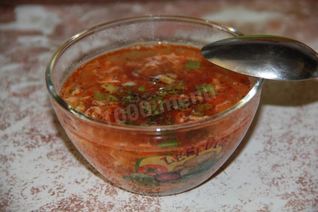 Суп с консервированной сардиной