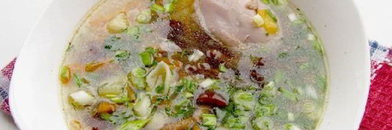 Суп с курицей и грибами