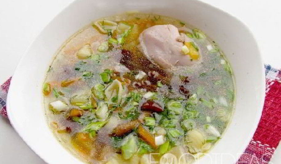 Рецепт супа с курицей и грибами
