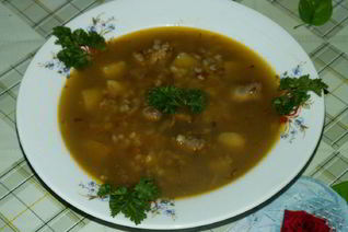 Суп с печенью