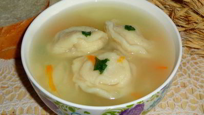 суп с пельменями