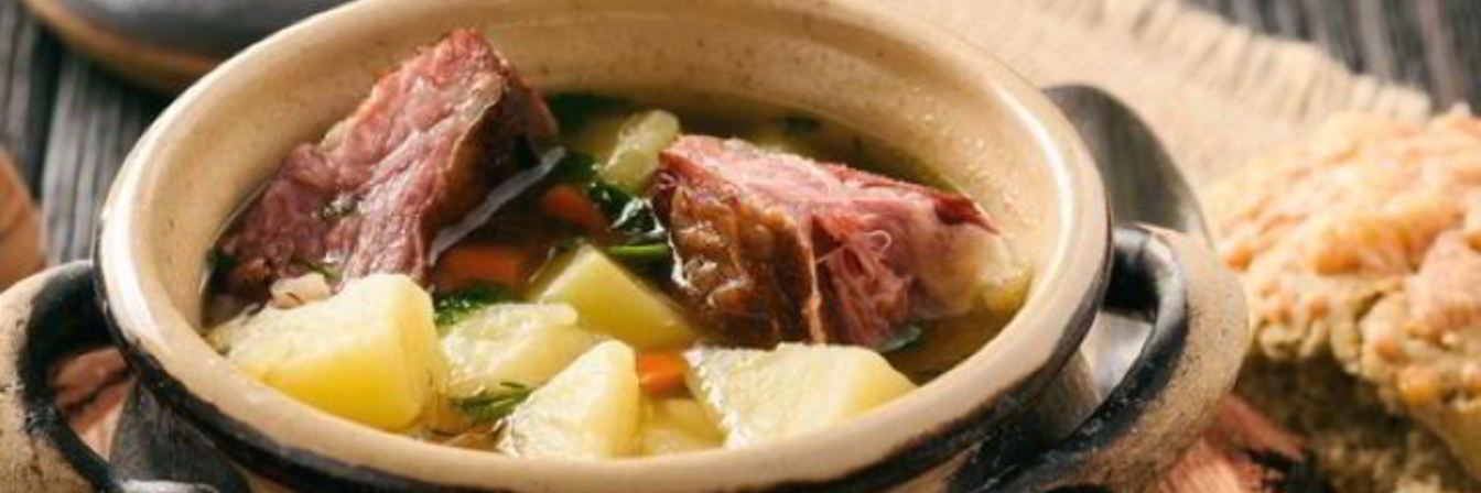 Суп с ребрышками и перловкой