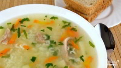 суп с рисом и картошкой