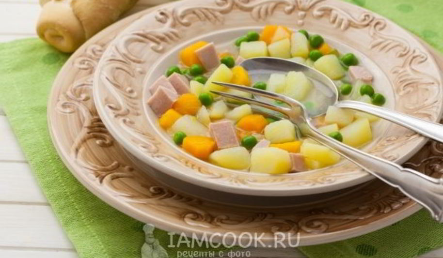 Рецепт супа с вареной колбасой