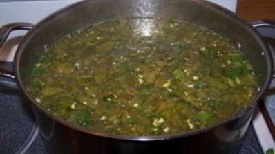 суп со щавелем и курицей