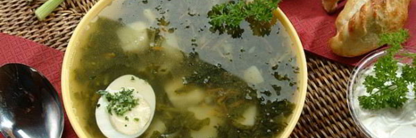 Суп со шпинатом