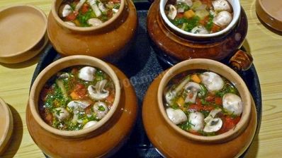 суп в горшочках в духовке