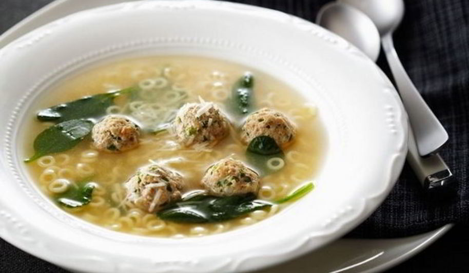 Рецепт свадебного итальянского супа с фрикадельками