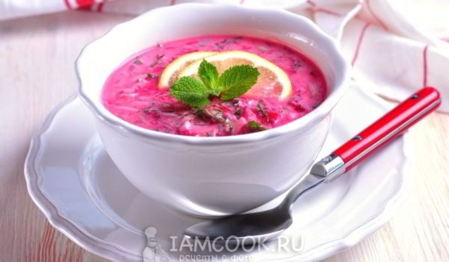 Рецепт холодного свекольника на кефире