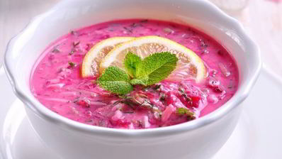 холодный свекольник на кефире