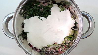 холодный свекольник с редисом