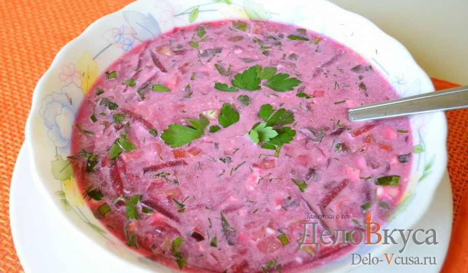 Рецепт холодного свекольника