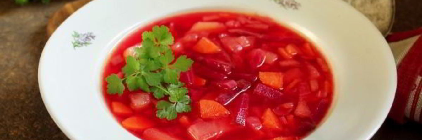 Постный горячий свекольник