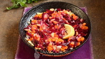 постный горячий свекольник