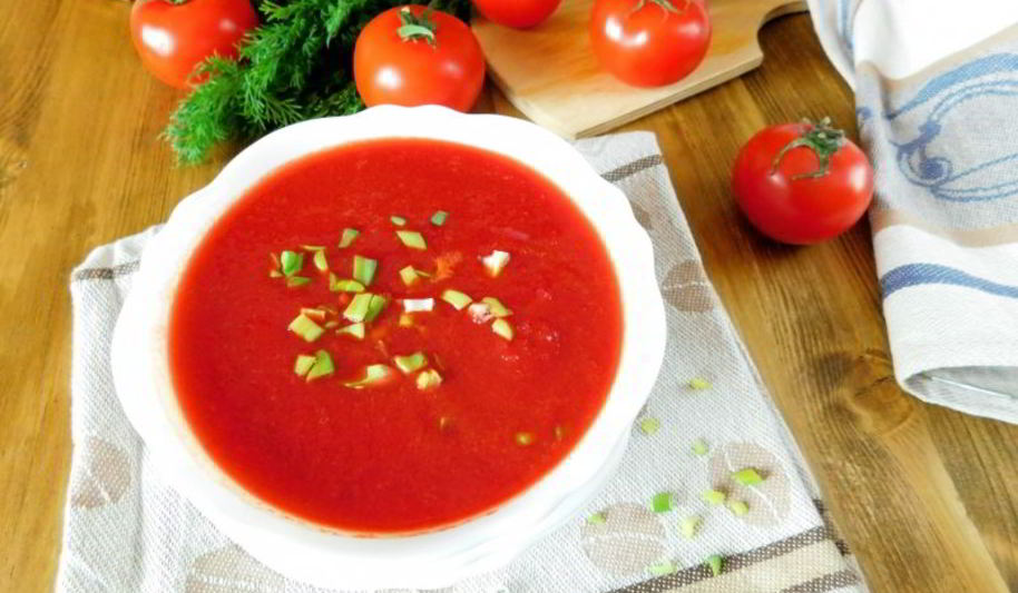 Рецепт постного свекольника с помидорами