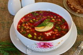 Свекольник из маринованной свеклы из банки