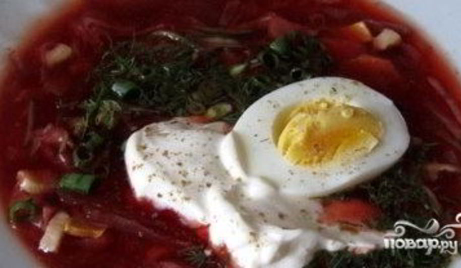 Рецепт свекольника холодного