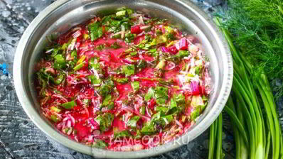 свекольник с ботвой