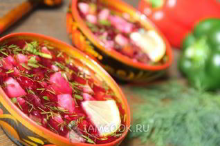 Свекольник с курицей