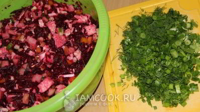 свекольник с курицей