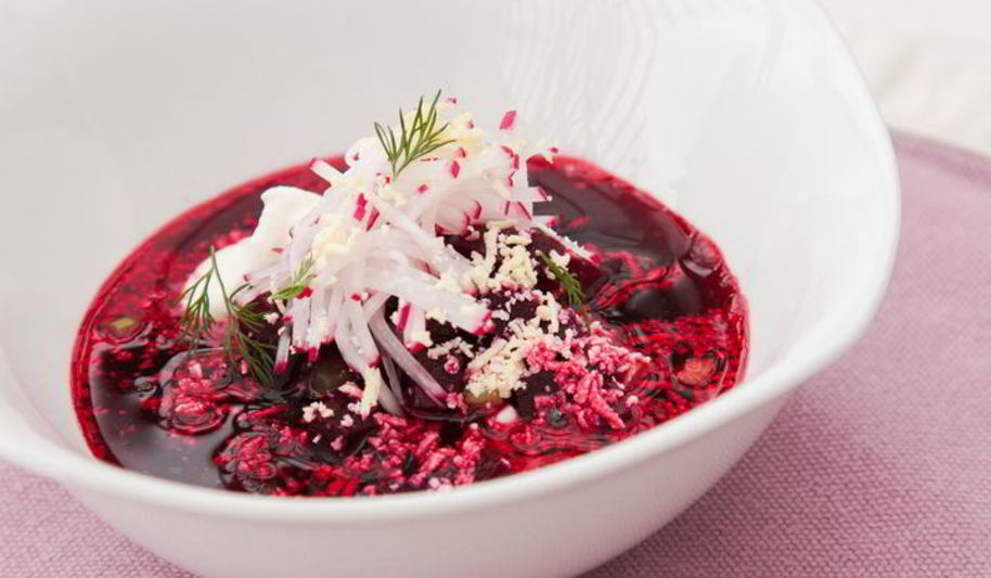 Рецепт свекольника с соленым огурцом