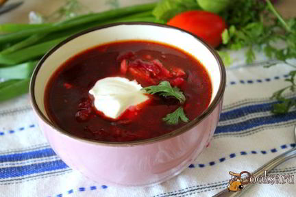 Свекольник с цыпленком